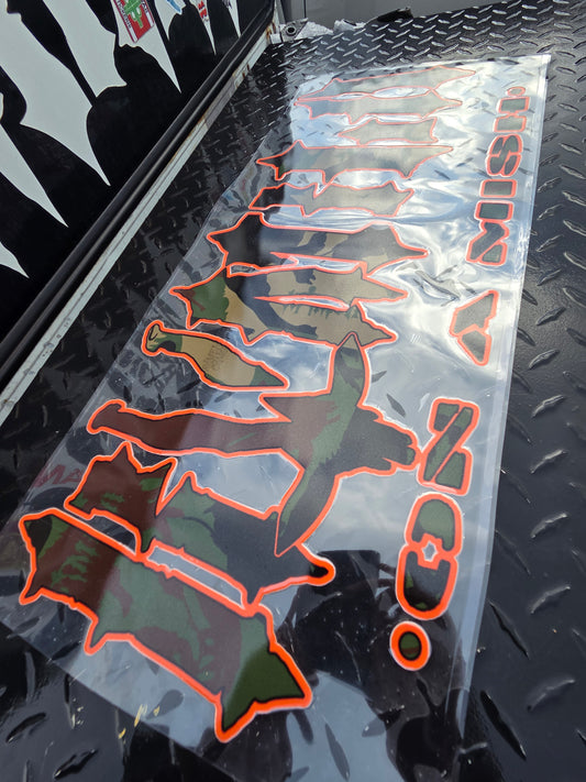 27" Spike (printed stickers)