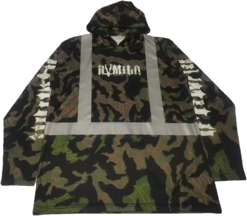 'Krazy Camo' Hooded L/S Dryfit.