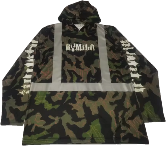 'Krazy Camo' Hooded L/S Dryfit.