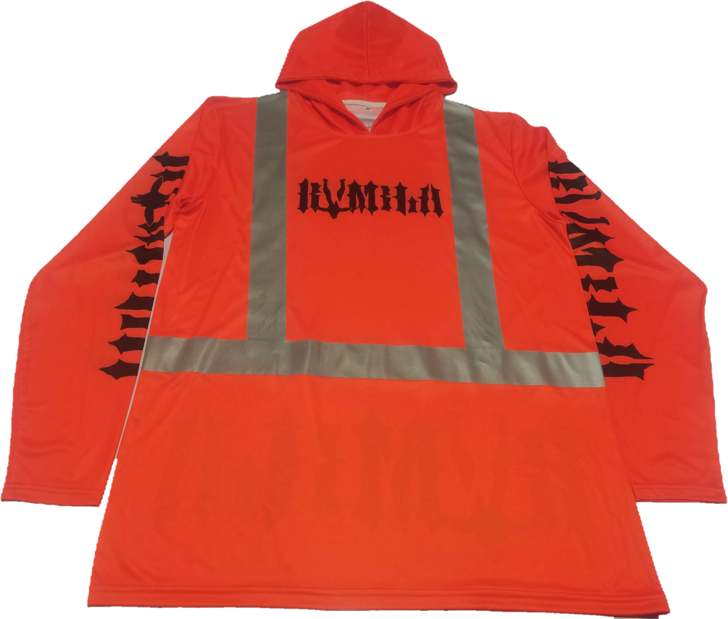'Safety Orange' Hooded L/S Dryfit.
