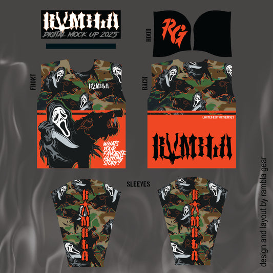 Pre Order x October 31. SCREAM Hooded Dryfit.